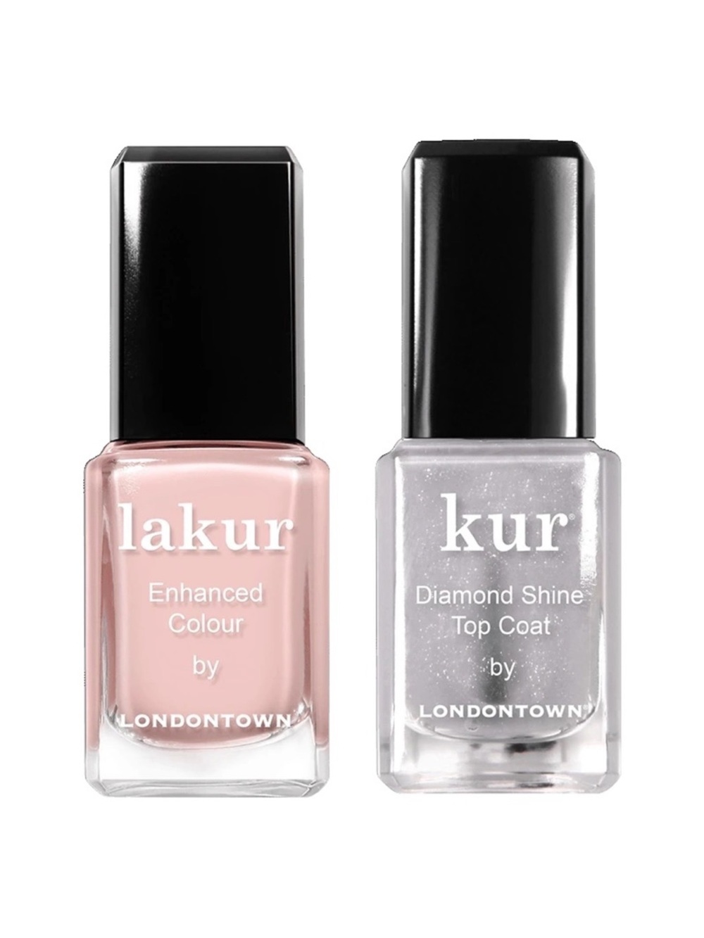 Londontown Royal Manicure Invisible Crown LAKUR, Clear Diamond Shine Top Coat